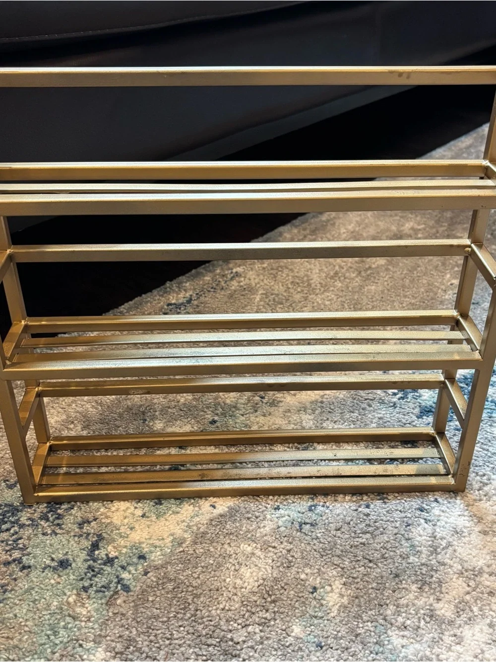 Gold Metal Tiered Organizer Shelf